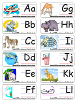 Étiquettes-mots-Alphabet