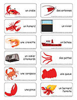 Etiquettes-mots-Crustaces