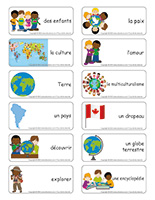 Étiquettes-mots-Enfants du monde