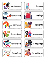 Étiquettes-mots-Halloween-costumes