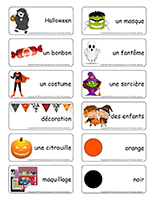 Étiquettes-mots-Halloween