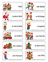 Etiquettes-mots-La fete de Noel