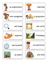 Étiquettes-mots-Les explorateurs Étiquettes-mots-Les explorateurs