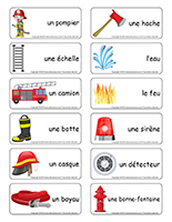 Étiquettes-mots-Les pompiers