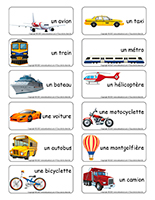 Étiquettes-mots-Moyens de transports