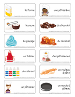 Étiquettes-mots-Pâtisserie