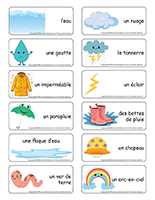 Etiquettes-mots-Pluie