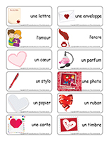 Étiquettes-mots-Saint-Valentin-Lettres d’amour