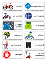 Étiquettes-mots-Vélos et tricycles