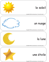 Étiquettes-mots géants - Jour et nuit Étiquettes-mots géants - Jour et nuit