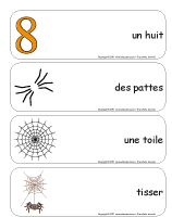 Étiquettes-mots géants - Les araignées Étiquettes-mots géants - Les araignées