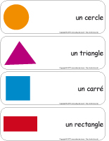 Étiquettes-mots-géants - Les formes Étiquettes-mots-géants - Les formes