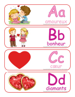 Étiquettes-mots géants-Abécédaire Saint-Valentin