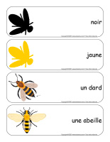 Étiquettes-mots géants-Abeilles-1