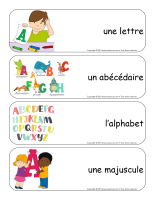 Français facile pour débutant - abécédaire lettres de l'alphabet