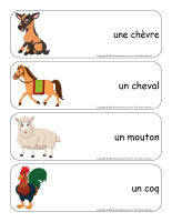 Étiquettes-mots-géants-Animaux de la ferme-2