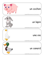 Étiquettes-mots-géants-Animaux de la ferme-3