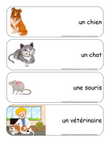 Étiquettes-mots géants-Animaux domestiques-1