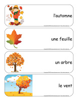 Étiquettes-mots géants-Automne-1