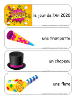 Étiquettes-mots géants-Bonne année 2020-1