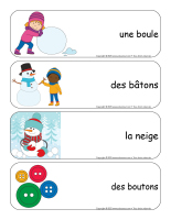 Étiquettes-mots géants-Bonshommes de neige-3