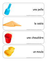 Étiquettes-mots géants-Châteaux de sable-1