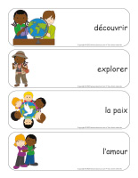 Étiquettes-mots géants-Enfants du monde-2