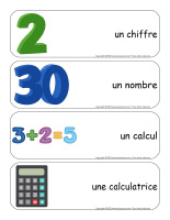 Étiquettes-mots géants-Éveil aux mathématiques-1