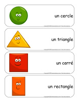 Étiquettes-mots géants-Formes-1