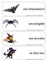 Étiquettes-mots géants Halloween-Dans le noir