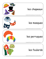 Étiquettes-mots géants-Halloween-costumes