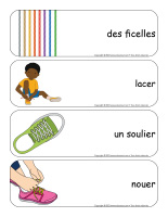 Étiquettes-mots géants-J’apprends à lacer et enfiler-1