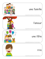 Étiquettes-mots géants-Journée de l'enfant-2 Étiquettes-mots géants-Journée de l'enfant-2