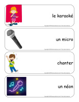 Étiquettes-mots géants-Karaoké-1