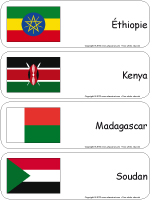 Étiquettes-mots-géants-L'Afrique Étiquettes-mots-géants-L'Afrique