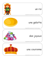 Étiquettes-mots géants-L’Épiphanie-La fête des Rois-1