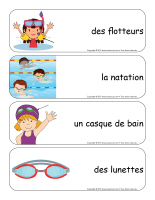 Étiquettes-mots géants-La baignade-2