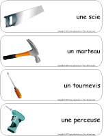 Étiquettes-mots géants-La construction Étiquettes-mots géants-La construction