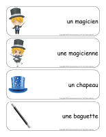 Étiquettes-mots-géants-La magie Étiquettes-mots-géants-La magie