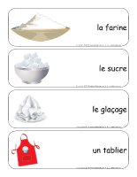 Étiquettes-mots géants-La pâtisserie Étiquettes-mots géants-La pâtisserie