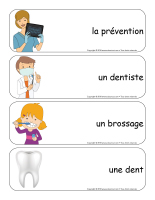 Étiquettes-mots géants-La santé dentaire-1