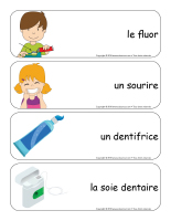 Étiquettes-mots géants-La santé dentaire-2