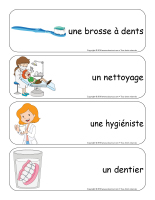 Étiquettes-mots géants-La santé dentaire-3