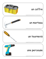 Étiquettes-mots géants-Le coffre à outils