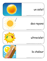 Étiquettes-mots géants-Le soleil-1