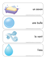 Étiquettes-mots géants-Les bulles