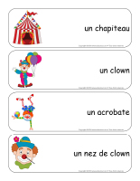 Étiquettes-mots-géants-Les clowns-1