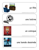 Étiquettes-mots géants-Les films