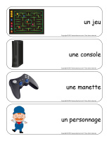 Étiquettes-mots géants-Les jeux électroniques-1