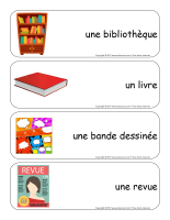 Étiquettes-mots géants-Les livres-1 Étiquettes-mots géants-Les livres-1